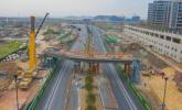 好消息，杭州荆长大道项目跨既有道路钢箱梁成功架设